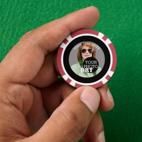 Personalized Your Text Monogram Your Image on a Poker Chips