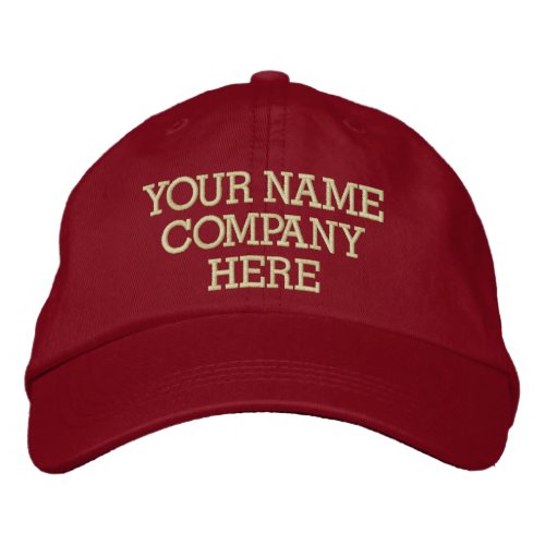 Personalized Your Text Name Hat Embroidered Cap