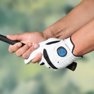 Personalized Your Text Oklahoma State Flag on a Golf Glove