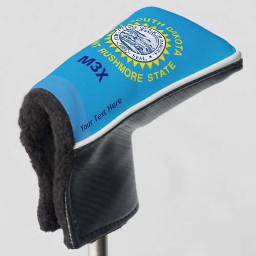 Personalized Your Text South Dakota State Flag Golf Head Cover