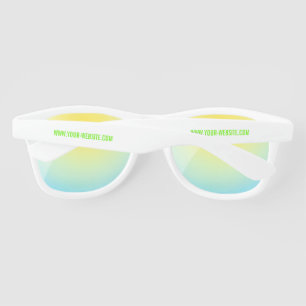 Personalized Your Website Custom Text Sunglasses