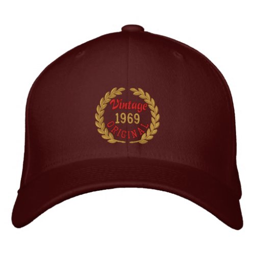 Personalized Your YEAR Original Laurels Embroidery Embroidered Baseball Hat