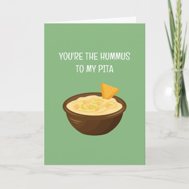 Personalized You're the Hummus to My Pita Card (Front)