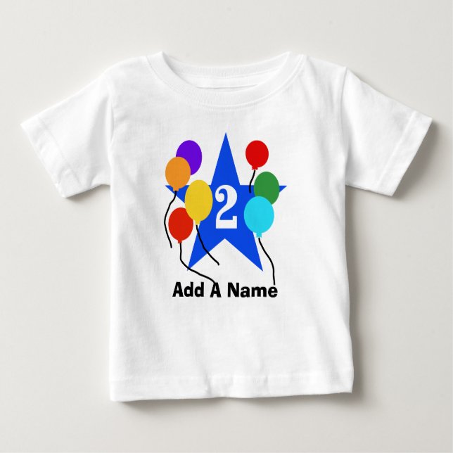 Personalized You're the Star 2nd Birthday Tshirt (Front)