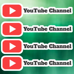 Personalized Youtube Channel Handle Social Media Sticker