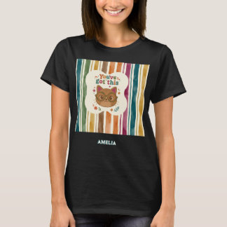 Personalized You've Got This Cat Motivational T-Shirt