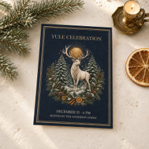 Personalized Yule Winter Solstice Invitation