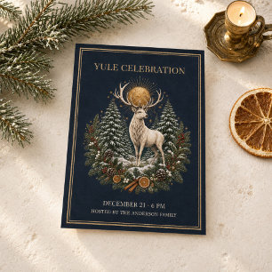 Personalized Yule Winter Solstice Invitation