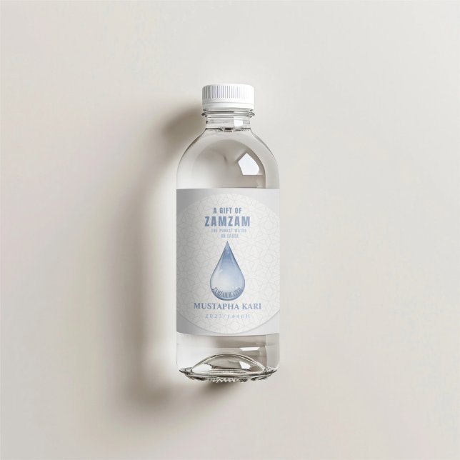 Personalized ZamZam Water Gift Holiest Water on Ea Classic Round Sticker (Creator Uploaded)
