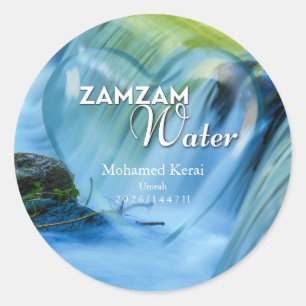 Personalized Zamzam Water Umrah & Hajj Gift Label