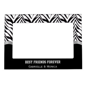 Personalized Zebra BFF Magnetic Frame