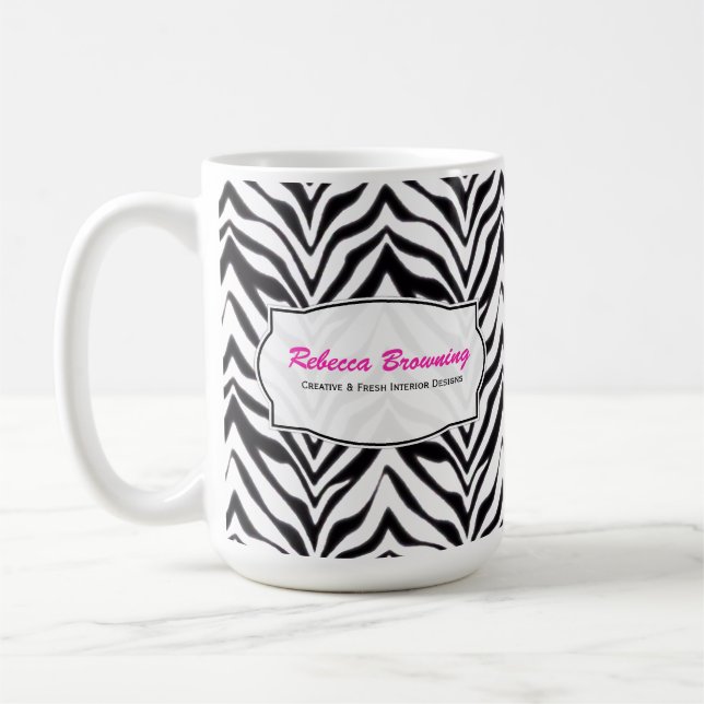Personalized: Zebra Mug (Left)