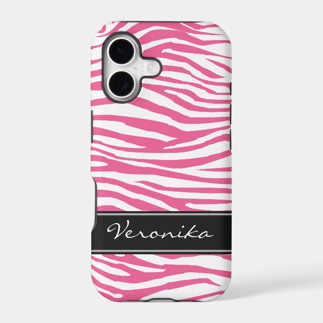 Personalized Zebra Pattern Iphone Case (Back)