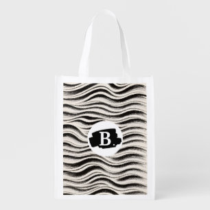 Personalized Zebra Stripe Reusable Bag