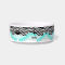 Personalized Zebra Stripes and Teal Pearls