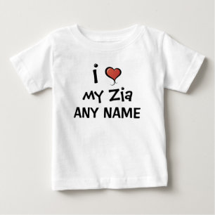Personalized Zia Love Baby T-Shirt