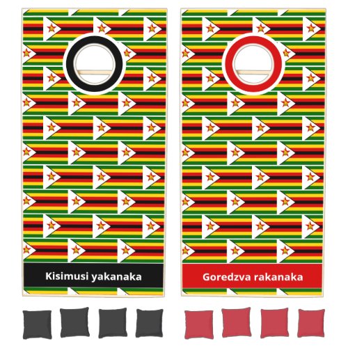 Personalized ZIMBABWE Cornhole Set
