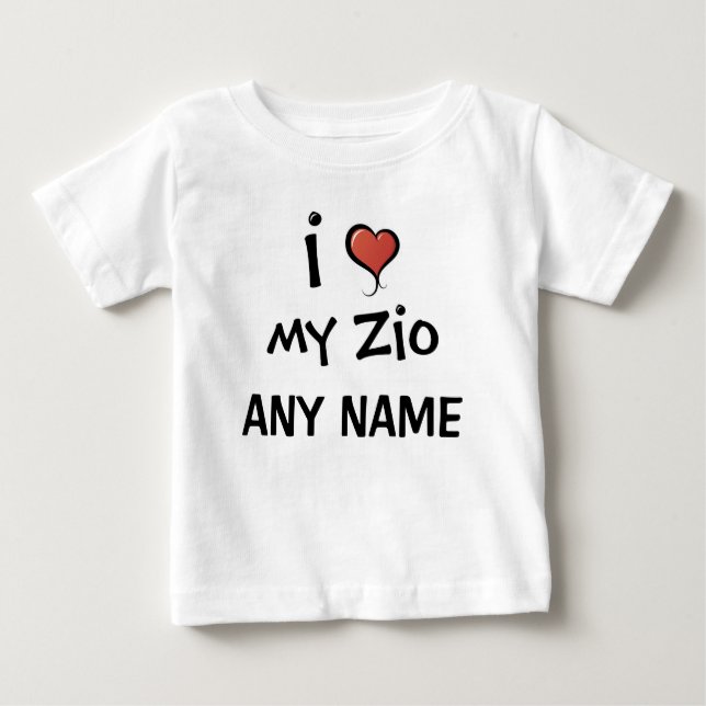 Personalized Zio Love Baby T-Shirt (Front)