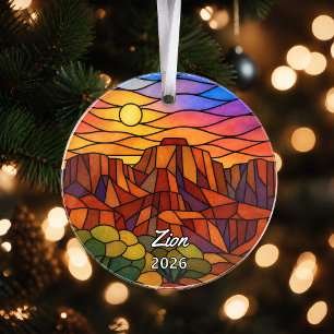 Personalized Zion National Park Acrylic Ornament,  Ornament