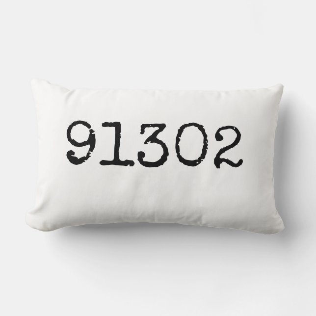 Personalized Zip Code Pillow | Personalized Pillow (Front)