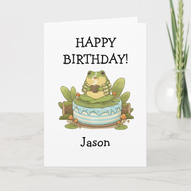 Personalized Zochi Sipping Tea Card (Front)