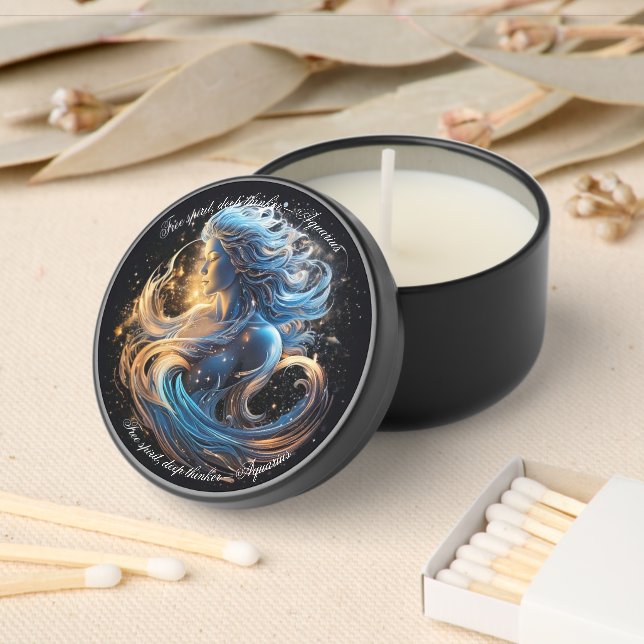 Personalized Zodiac Candle – Horoscope Constellati Mini Candle Favors (Insitu)
