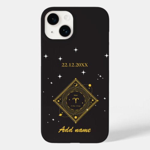 Personalized  Zodiac Custom name Aries  Case_Mate iPhone 14 Case