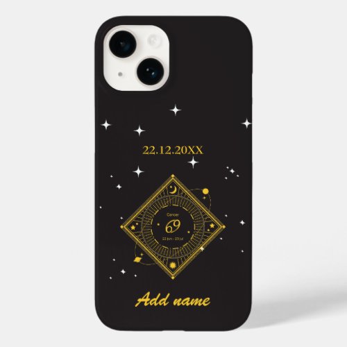 Personalized  Zodiac Custom name Cancer  Case_Mate iPhone 14 Case