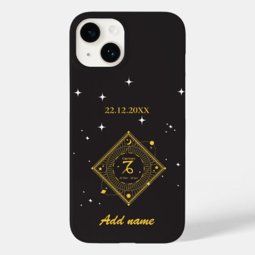 Personalized  Zodiac Custom name Capricorn  Case_Mate iPhone 14 Case