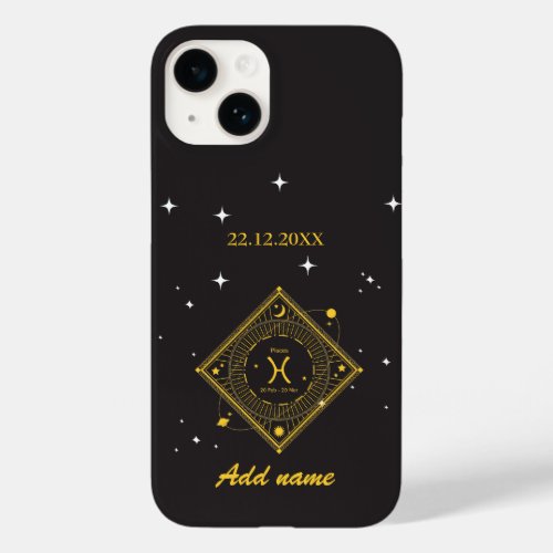 Personalized  Zodiac Custom name Pisces  Case_Mate iPhone 14 Case