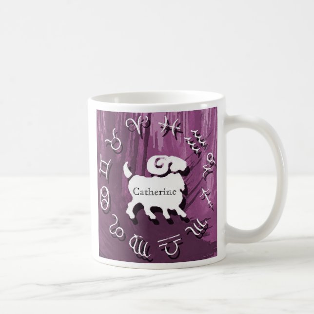 Personalized Zodiac Mug - Aries (Right)