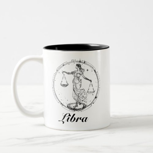 Personalized zodiac sign Libra horoscope traits Two_Tone Coffee Mug