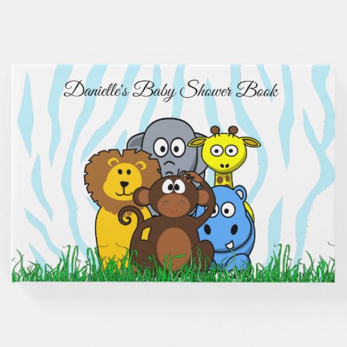 Personalized Zoo Animals Baby Shower Book