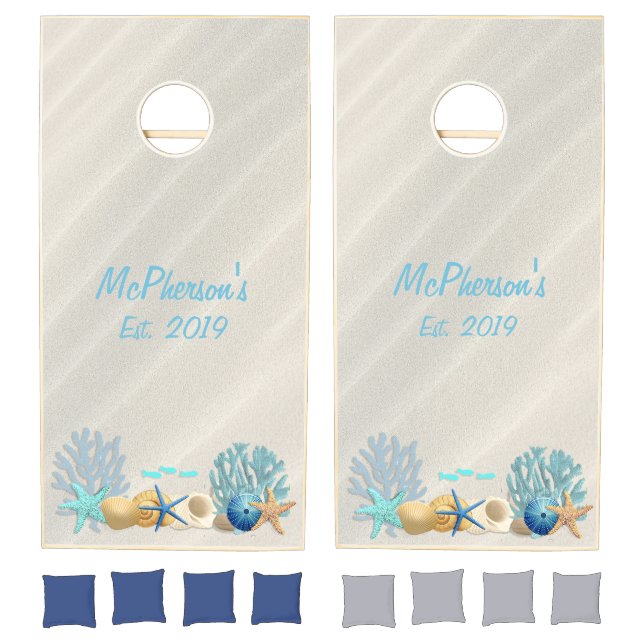 PersonalizedBean Bag Game Beach Themed (Set)