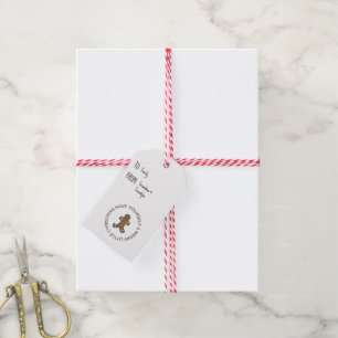 PersonalizedGingerbread Man Merry Little Christmas Gift Tags
