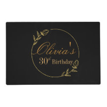 Personalizes Birthday with Golden Frame