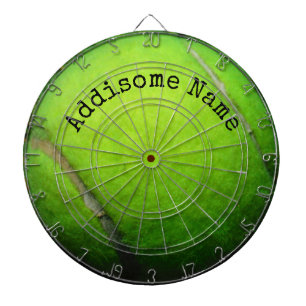 Personalizes Monogrammed Yellow Tennis Ball Dart Board