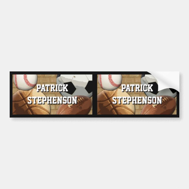 Personalizes Sports Waterproof Label (Front)