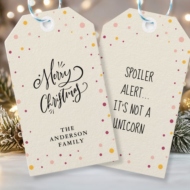 Personalizing Merry Christmas Gift Tags (Creator Uploaded)