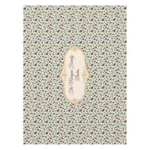 Personallized Home Restaurant Wine Grapes Tablecloth