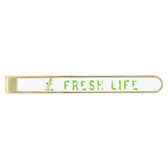 Personallized Your Text Lemon Drink Tie Bar (Front)