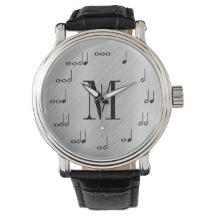 Personalzied Monogram Music Note Watch