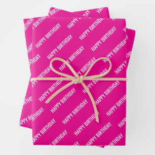 PERSONALZIED NAME STYLISH MODERN HAPPY BIRTHDAY  WRAPPING PAPER SHEETS