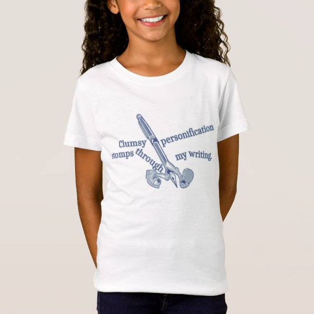 Personification Funny Creative Writing T-Shirt (Front)