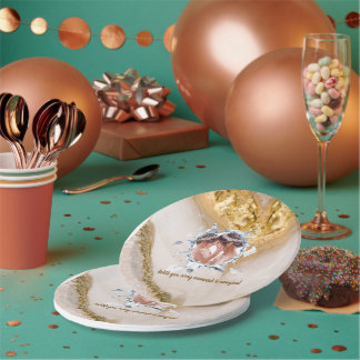 PERSONILIZE TEXT AND PICTURE PAPER PLATES