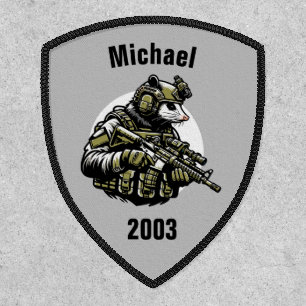 Personizable Opossum Kitted-Out - Iron-on Patch
