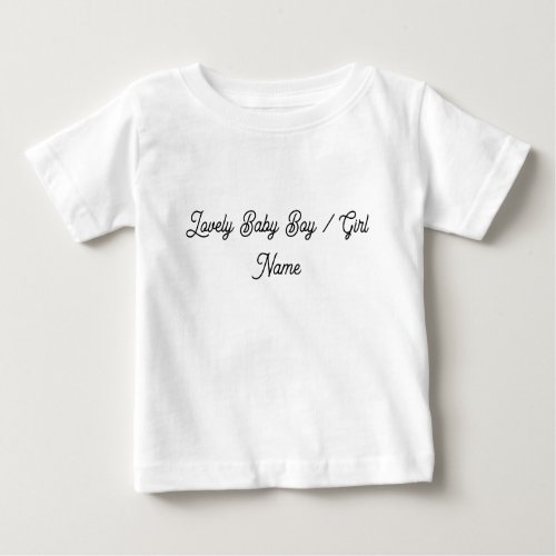 Personize With Baby Name Adorable Comfortable Love Baby T_Shirt