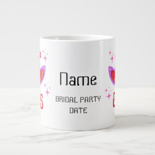 Personized Let's go girls pink Bachelorette Party Giant Coffee Mug