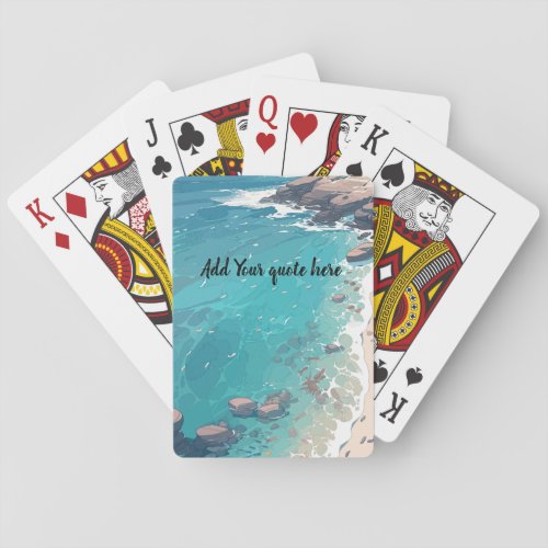 Personized ocean memory poker cards