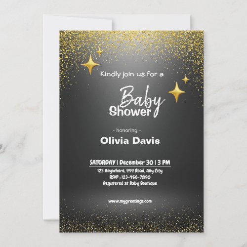 Personlaized Safari Baby Shower Invitation